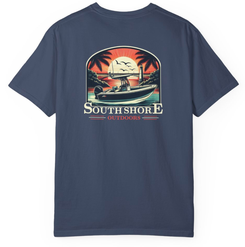 Summer Sunset T-Shirt | Midnight Blue