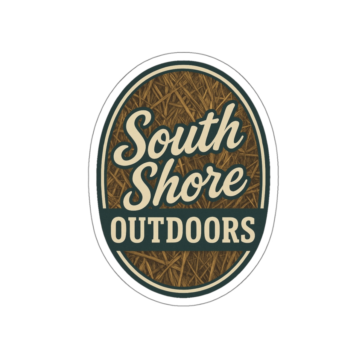 Bay Grass Badge Die Cut Sticker