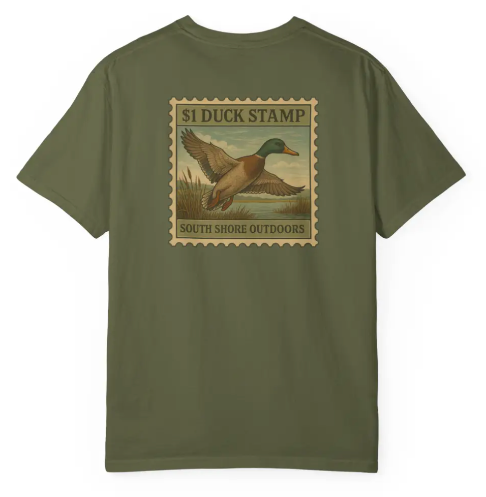 Duck Stamp T-Shirt | Olive Green